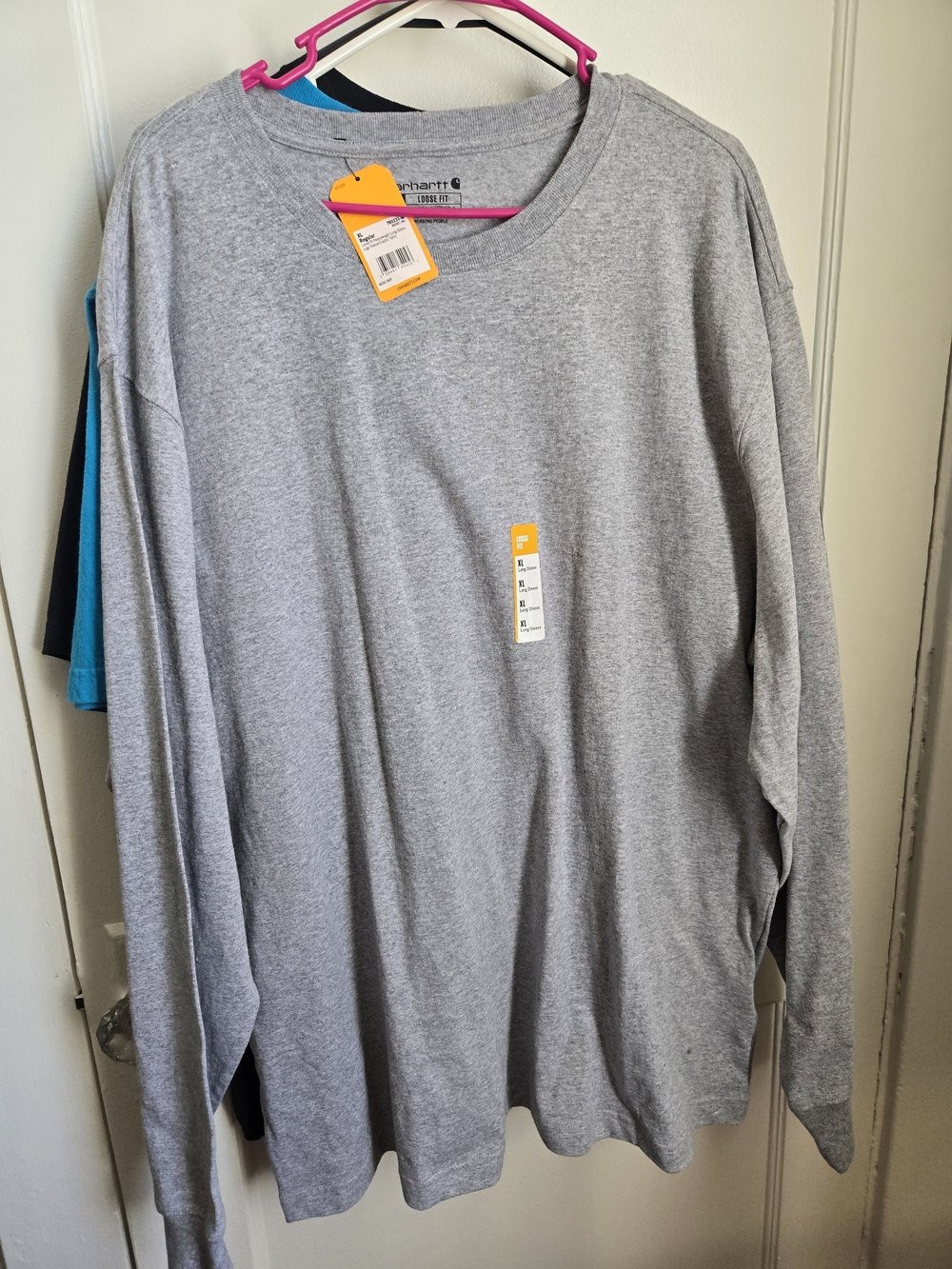 Carhartt Long Sleeve Crewneck Tee - Heather Gray